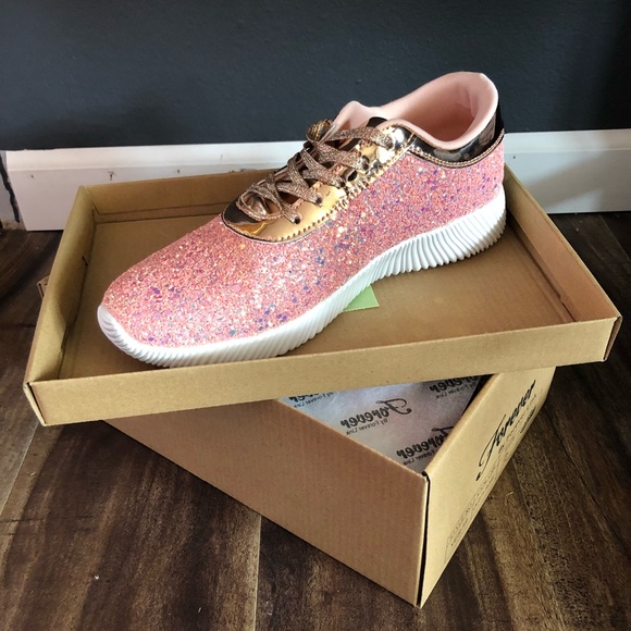 glitter tennis shoes womens